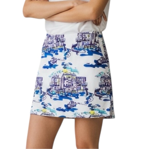 Lady Hagen Pants - LADY HAGEN Golf / Tennis Skorts in City/Village Art Print Size 2
